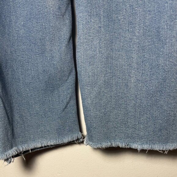 American Eagle Mom Overalls Size 8 Distressed - Picture 9 of 12